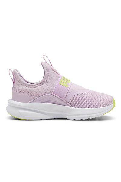 Puma SOFTRIDE Enzo Evo Slip-On Youth Shoes - Grape Mist/Electric Lime/White