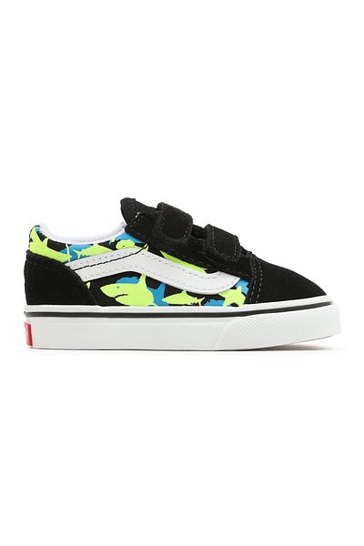 Vans TD Glow Sharks Old Skool Shoes - Black
