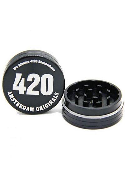 Amsterdam Grinder 420 Originals aluminiu negru 2 Parti Ø45mm