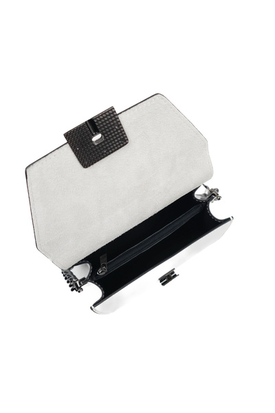 Posete Fagaras Emilia Leather Purse - Plain White, Genuine Leather Bag, Bags, Summer Bags, Genuine Leather