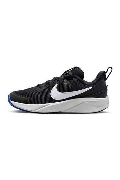 Nike Star Runner 4 Elastic Lace Shoes - Black/White/Astronomy Blue/Photon Dust
