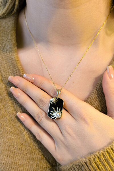 Aslı Gold Karanlığa Doğan Güneş Kolye