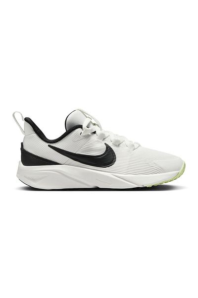 Nike Star Runner 4 Elastic Lace Shoes - Summit White/Barely Volt/White/Black