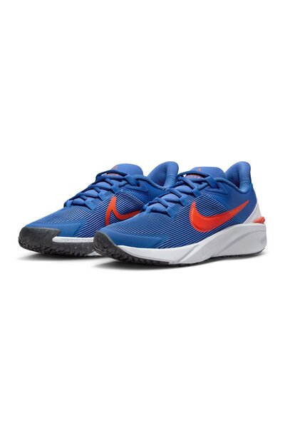 Nike Star Runner 4 Lace Up Shoes - Astronomy Blue/White/Total Orange/Team Orange