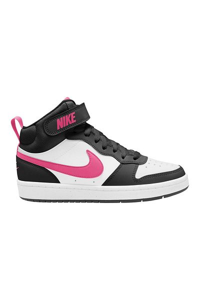 Nike Court Borough Mid 2 Shoes - Black/White/Sunset Pulse