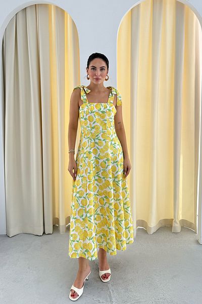 Seda Yalçın Atelier Limon Patterned Shoulder Lace Dress