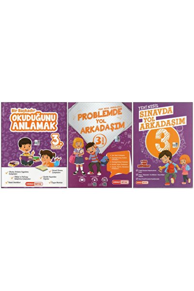 Kırmızı Beyaz Yayınları KIRMIZI BEYAZ 3. SINIF OKUDUĞUNU ANLAMAK+PROBLEMDE YO...