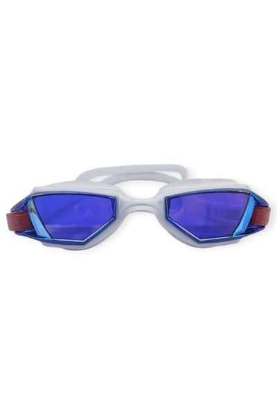Budi Mirrored Swimming Goggles Silicone Dark Blue - 1765