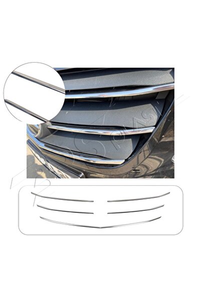 BRSPLAST Mercedes Vito W447 FL Uyumlu 2020-2024 Krom Ön Panjur 5 Parça Paslan...
