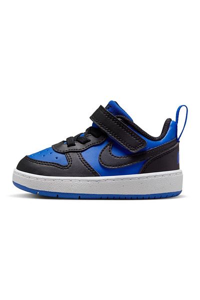 Nike Court Borough Low Recraft Hook-and-Loop Strap Closure Shoes - Game Royal/White/Black