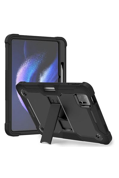 CLICK Husă compatibilă cu Xiaomi Pad 6/Pad 6 Pro + Folie, S20, Premium Lexgard, Negru intens