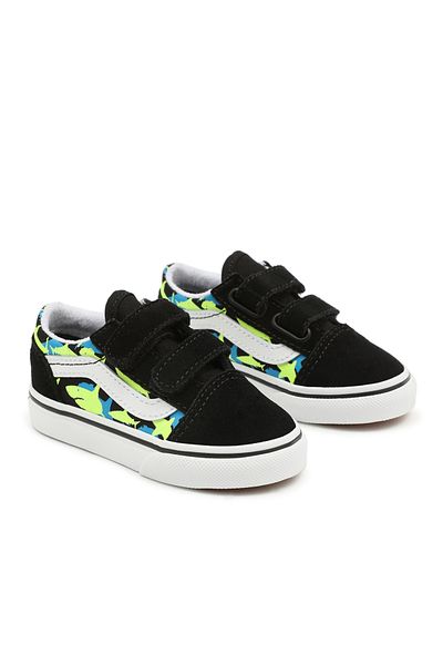 Vans TD Glow Sharks Old Skool Shoes - Black