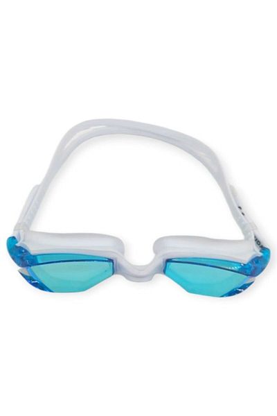 Budi Mirrored Swimming Goggles Silicone Blue - 1765