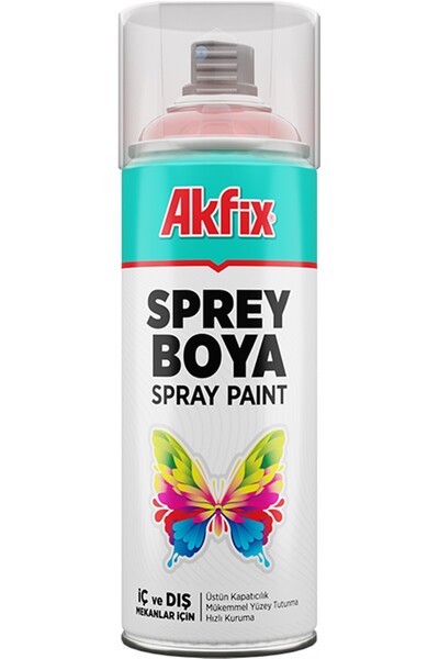 Akfix Akrilik Sprey Boya Parlak KIRMIZI 400 ML. İç ve Dış Mekanlar İçin Üstün...