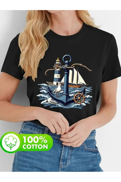 CLASİVA منتج فانوس البحر للموسم الجديد، تصميم عصري، طباعة خاصة للنساء، تي شير...