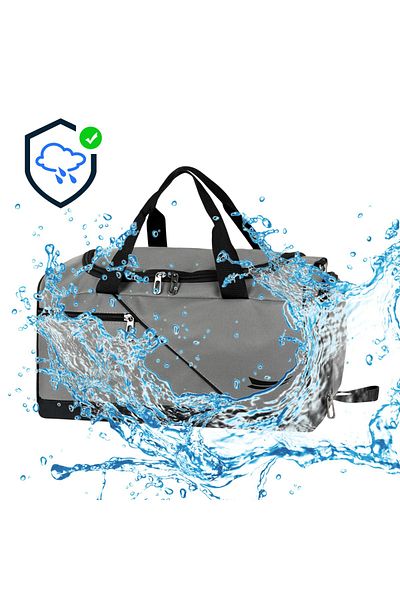 barberri Waterproof Fabric Thermal Compartment Shoe Rack Pocket Sports Travel Bag