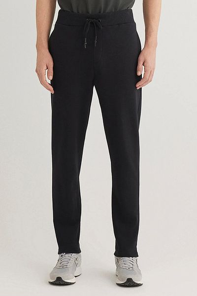 Mavi Men's 100% Cotton Sweatpants with Elastic Waist and Pockets M065177-900 Black