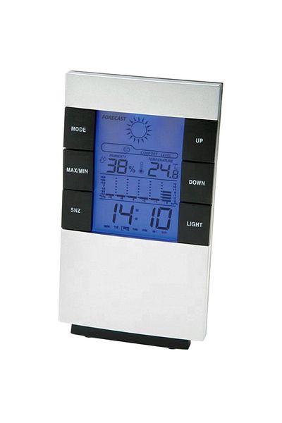Aptel Statie meteo, plastic, afisaj LCD, alb