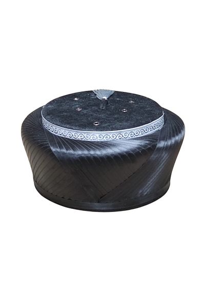 şahinbak Black Sarik,Sarik for Prayer,Imam Sarik,Mosque Sarik,Takke,Fes,S231