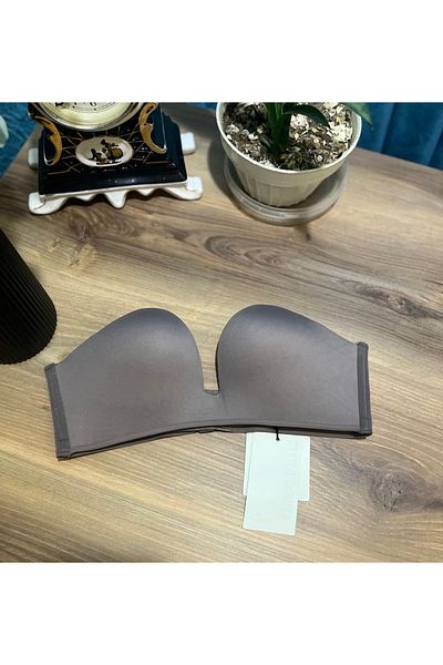 MİSFER Laser Cut Comfortable Strapless Bra