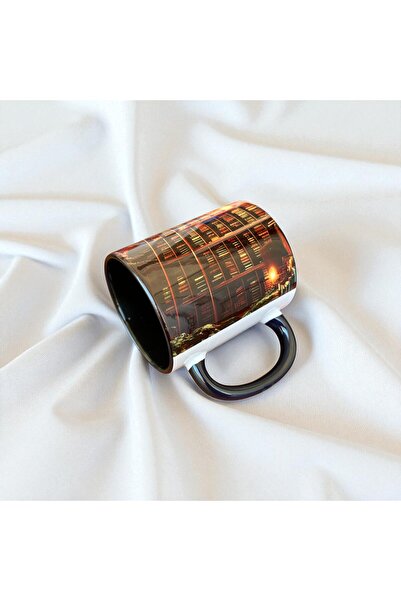 mug shop Library Quality Porcelain Design Mug - Gift Book Black Mug Cup