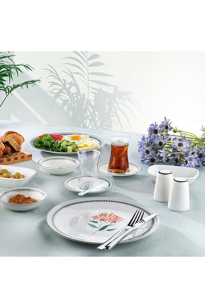 Schafer Suzzy Breakfast Set 32 Pieces-Green