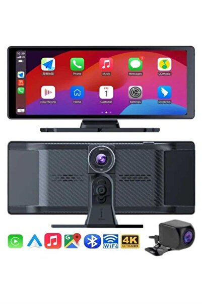 Genel Markalar 4K Ultra Araç İçi Ön ve Arka Kameralı Ekran HD 2 Kameralı Torp...