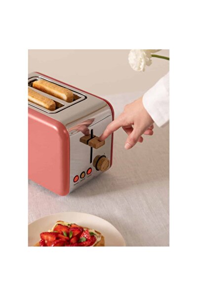 Create Prăjitor de pâine, CREATE, Retro, 2 felii, teracotă