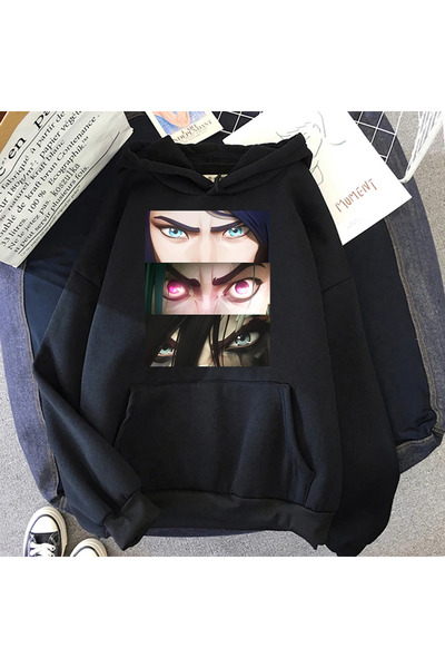 Tarzsokak Siyah Arcane Anime Gözler Vi Jinx