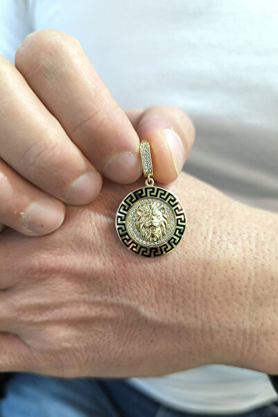 Aslı Gold Altın Aslan Başı Erkek Kolye Ucu