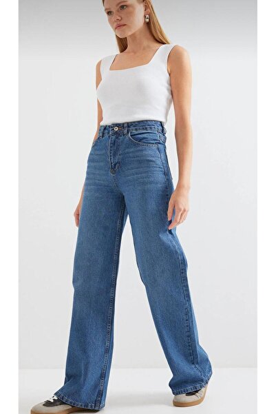 SHEVANE NEWMODA////////JEAN FEMEI talie înaltă pantaloni palazzo