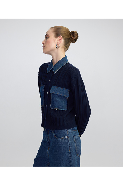 MISS IPEKYOL Denim mix triko