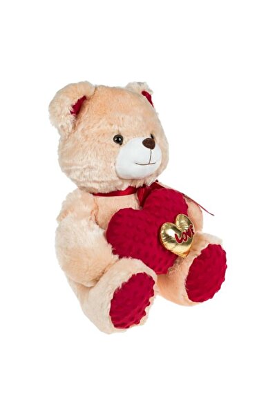 OEM Beige Plus Bear with Double Heart Love 40cm