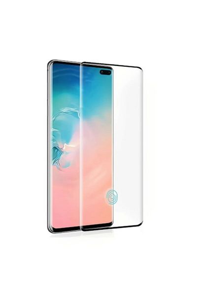 Danex Curved Tempered Glass Screen Protector for Samsung S10 Plus with Fingerprint Recognition, 9H, Edge G