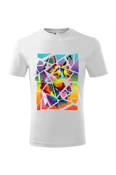 Malfini Tricou Copii, personalizat "Husky in the House"