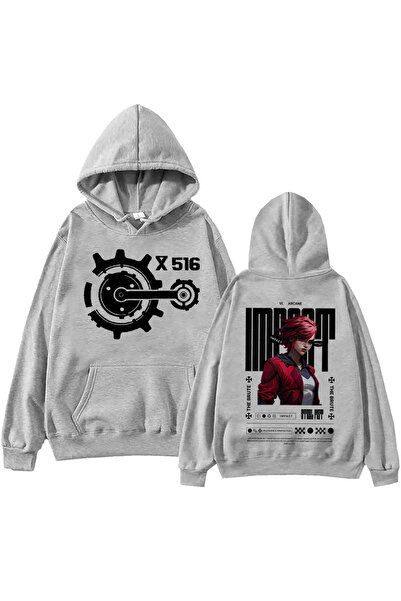 Tarzsokak Gri Arcane-Vi Harajuku Hip Hop