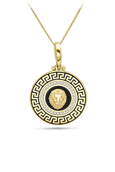 Aslı Gold Aslan Başı Altın Erkek Kolye