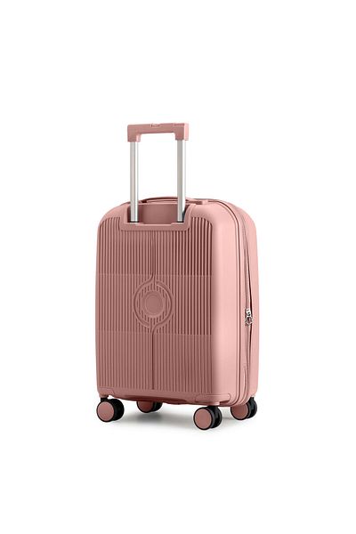 CABIN PRO Trolley Bag - Expandable Polypropylene Hard Shell Luggage - Spinner Wheels - Rose Gold