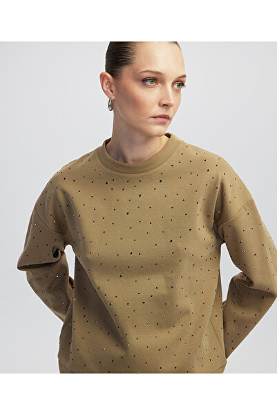 İpekyol Hotfix baskılı sweatshirt