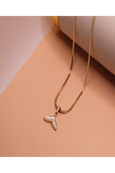 assa accessories 316L Steel Gold Plated Necklace Stainless – Tarnish and Water Resistant