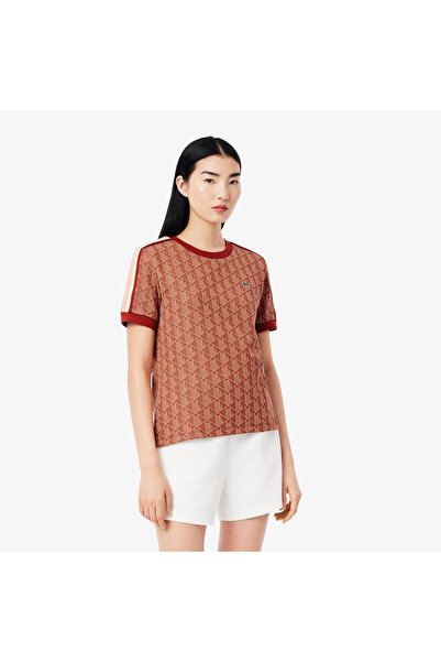 Lacoste Slim Fit Monogram Jacquard T-shirt - TF3244-00-GTI