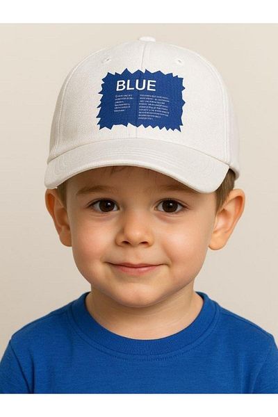 Zekids Boy's Blue Written Cap Hat for Ages 4-8