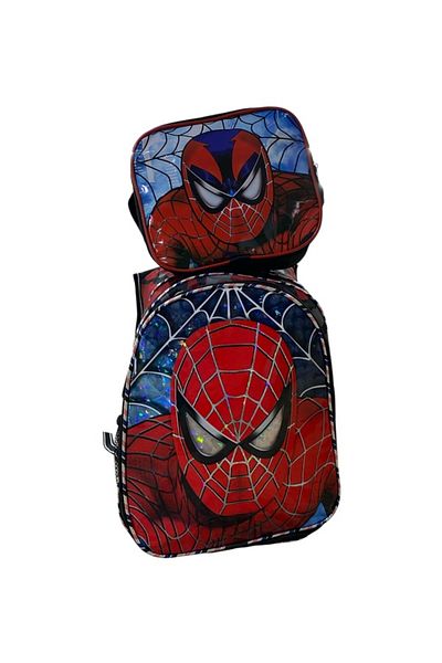 Askıcı School and Lunch Box for Kindergarten and Primary School with 2 |   Spiderman Patterned Bag