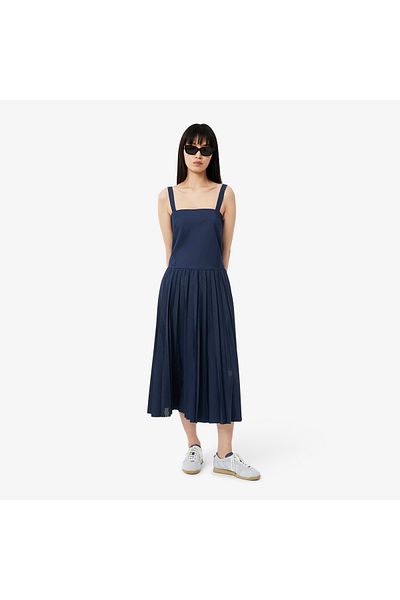 Lacoste Long Pleated Strap Dress - EF9723-00-166
