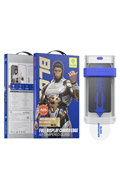 BLUEO Φιλμ για iPhone 16 Pro, σκληρυμένο γυαλί, Ultra HD, 3D AR Full Glue Gla...