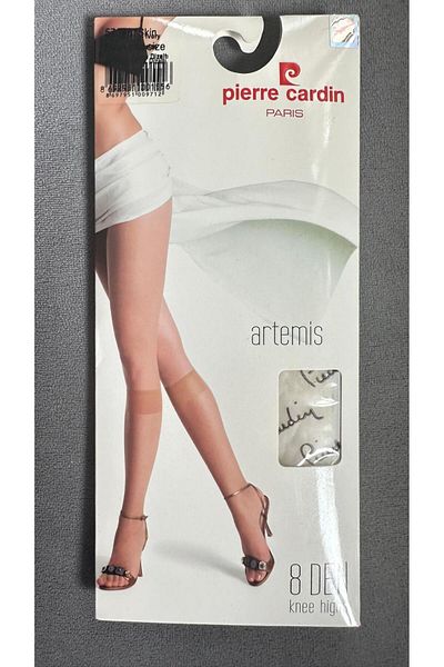 Pierre Cardin Semi-Shiny Knee Pant Socks (Vanilla)