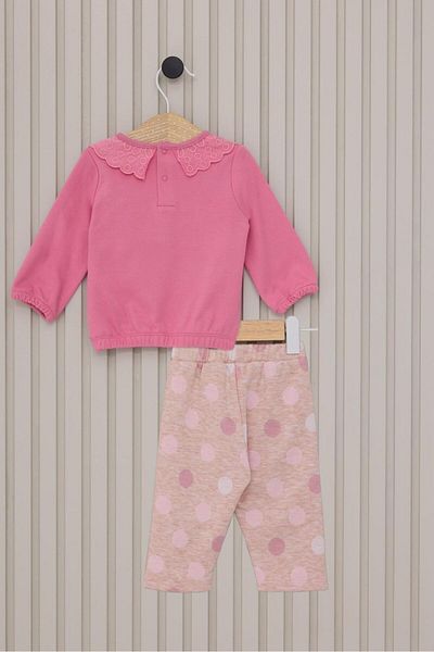 U.S. Polo Assn. U.S. Polo Assn. Carnation Baby Girl Top and Bottom Set