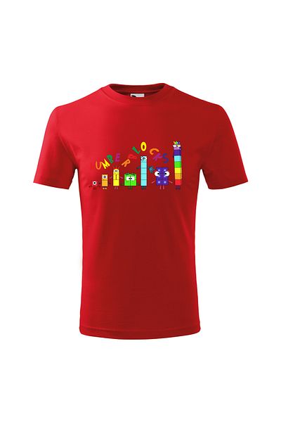 Malfini Tricou personalizat, "Numberblocks 6"