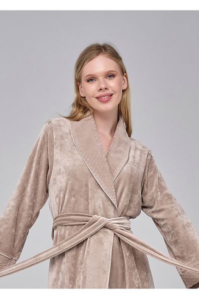 Nuşa Guler Model Piramidă Niki Catifea Bambus Bumbac Rochie de mată