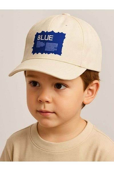 Zekids Boy's Blue Written Cap Hat for Ages 4-8